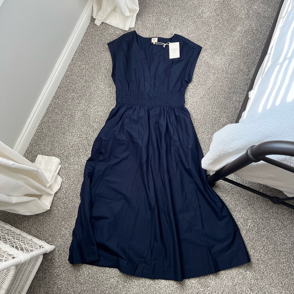 NWT Marea by Liz Joy Clara Dress in Navy - Picture 3 of 6